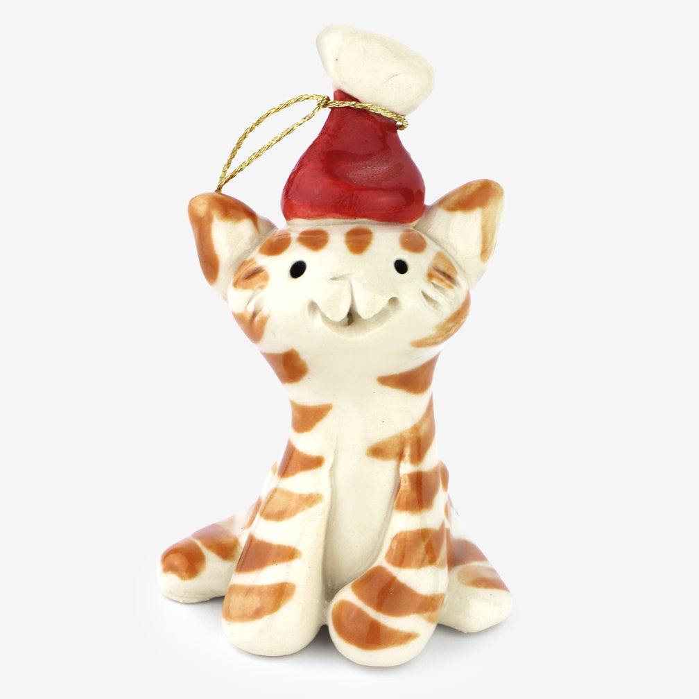 Little Guys Ornament: Santa Tall Cat