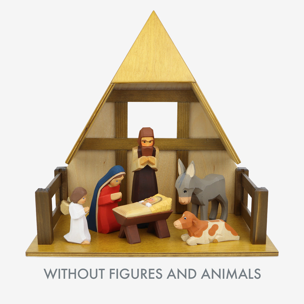 Lotte Sievers-Hahn Nativity: Small Stable, Two Piece