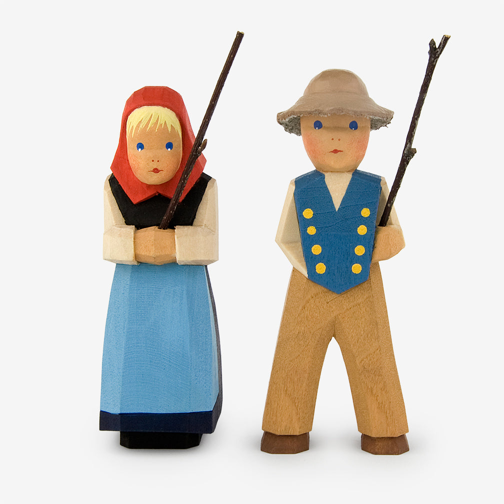 Lotte Sievers-Hahn Nativity: Goose Herdsman Girl & Shepherd Boy