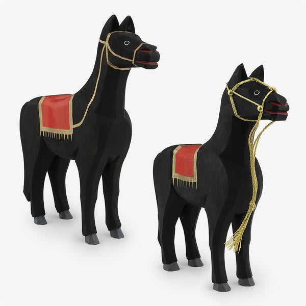 Lotte Sievers-Hahn Nativity: Horses, Black Arabian