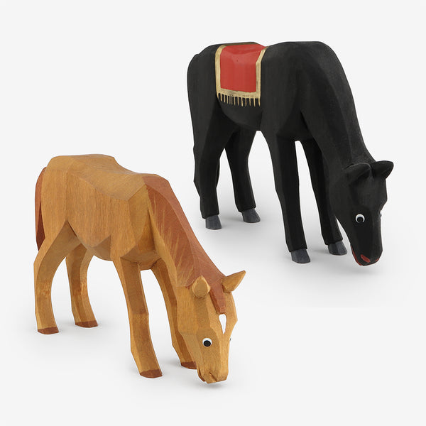Lotte Sievers-Hahn Nativity: Horses, Grazing