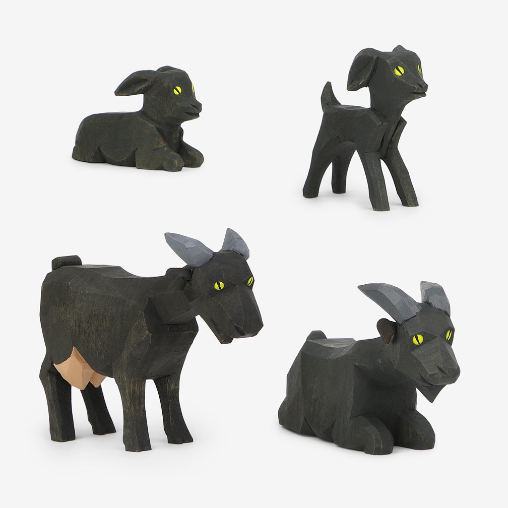 Lotte Sievers-Hahn Nativity: Goats, Black