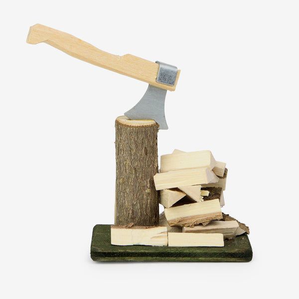 Lotte Sievers-Hahn Nativity: Chopping Block with Wood Pile