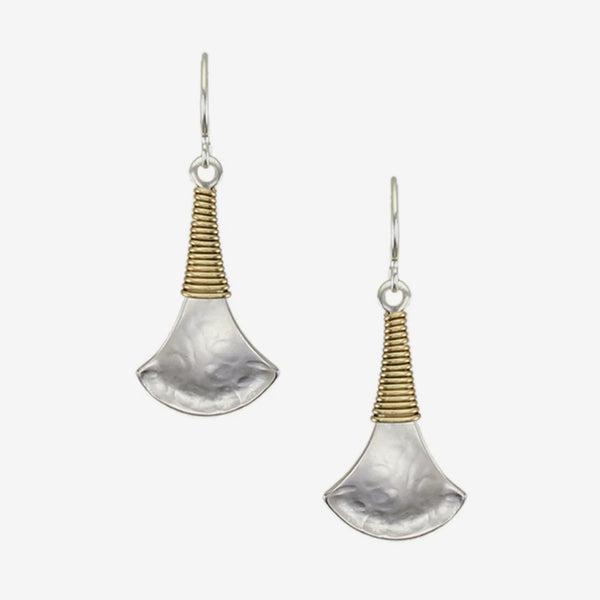 Marjorie Baer Wire Earrings: Wire Wrapped Long Fan