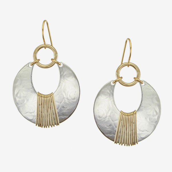 Marjorie Baer Wire Earrings: Ring with Wire Wrapped Large Horseshoe