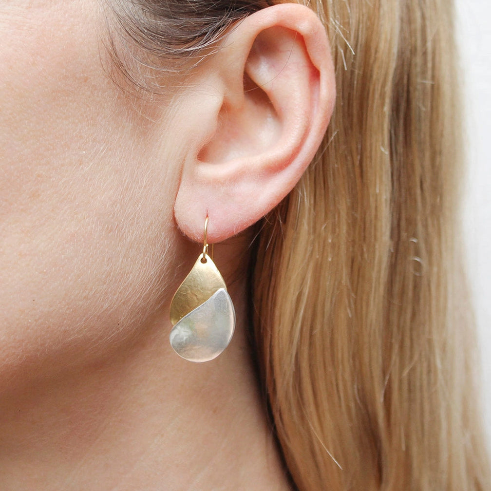 Marjorie Baer Wire Earrings: Double Layered Paisley