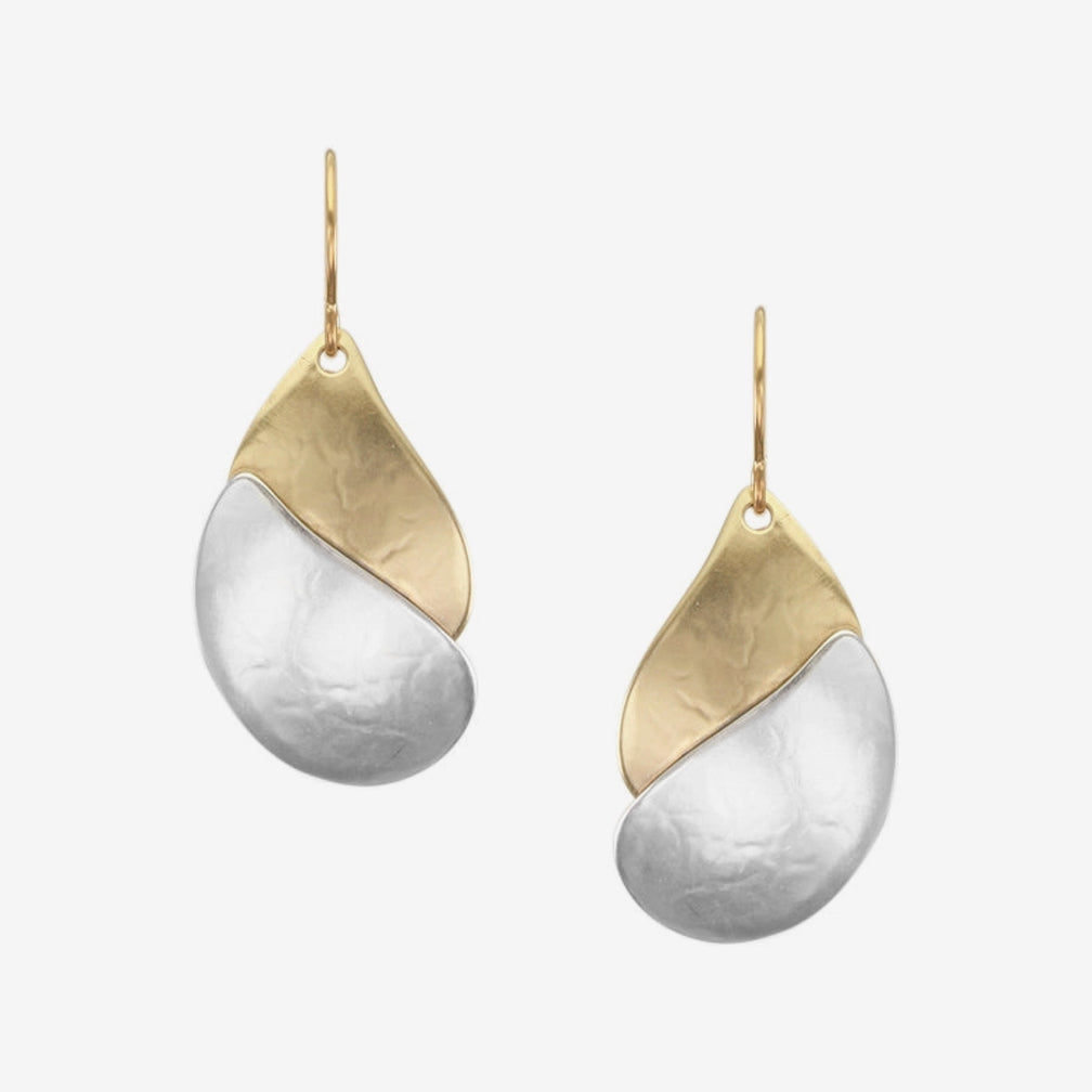 Marjorie Baer Wire Earrings: Double Layered Paisley