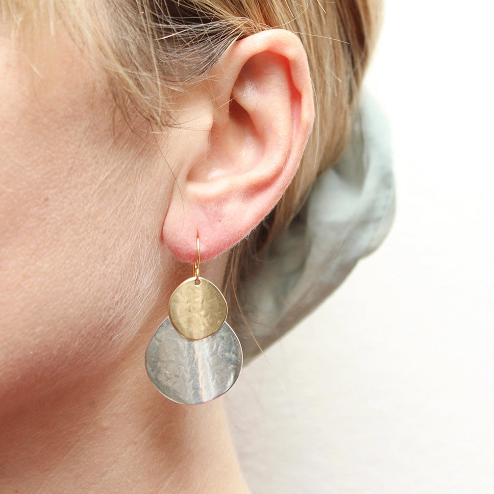 Marjorie Baer Wire Earrings: Medium Organic Polka Dots