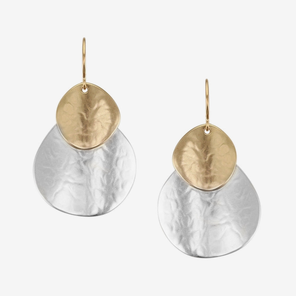 Marjorie Baer Wire Earrings: Medium Organic Polka Dots