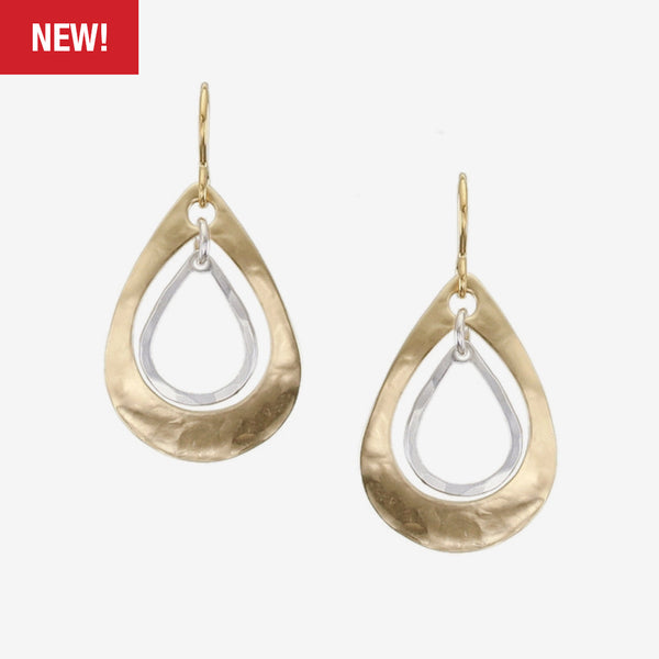 Marjorie Baer Wire Earrings: Medium Teardrop Rings