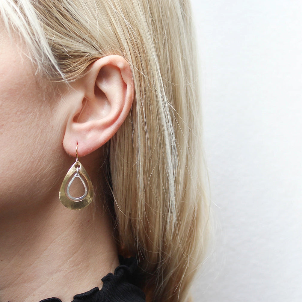 Marjorie Baer Wire Earrings: Medium Teardrop Rings