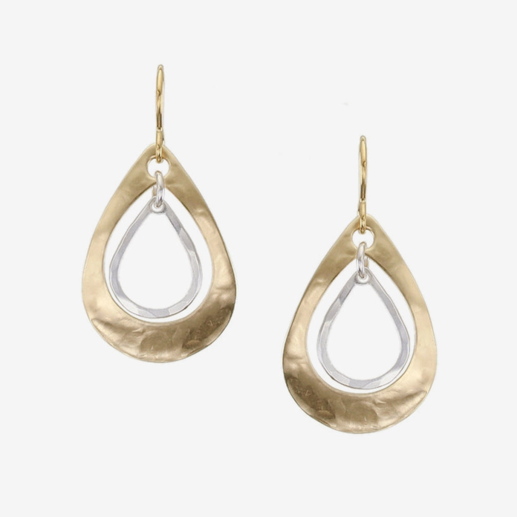 Marjorie Baer Wire Earrings: Medium Teardrop Rings