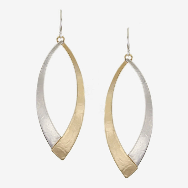 Marjorie Baer Wire Earrings: Long Overlap Swoops