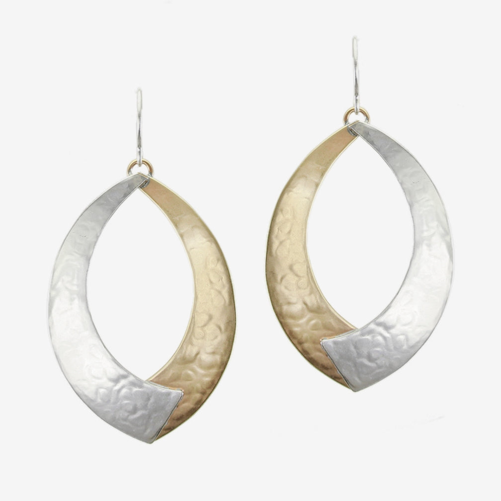 Marjorie Baer Wire Earrings: Large Overlap Swoops