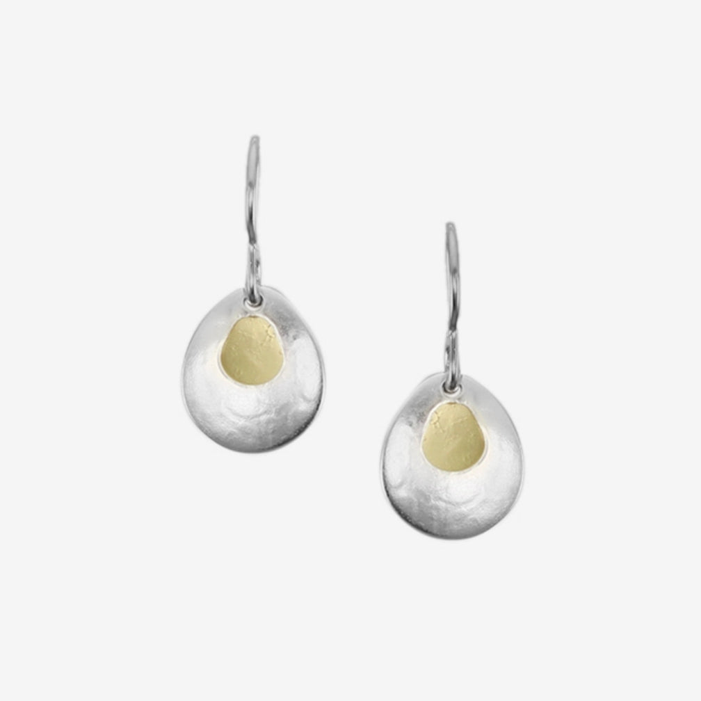 Marjorie Baer Wire Earrings: Mini Cutout Teardrop
