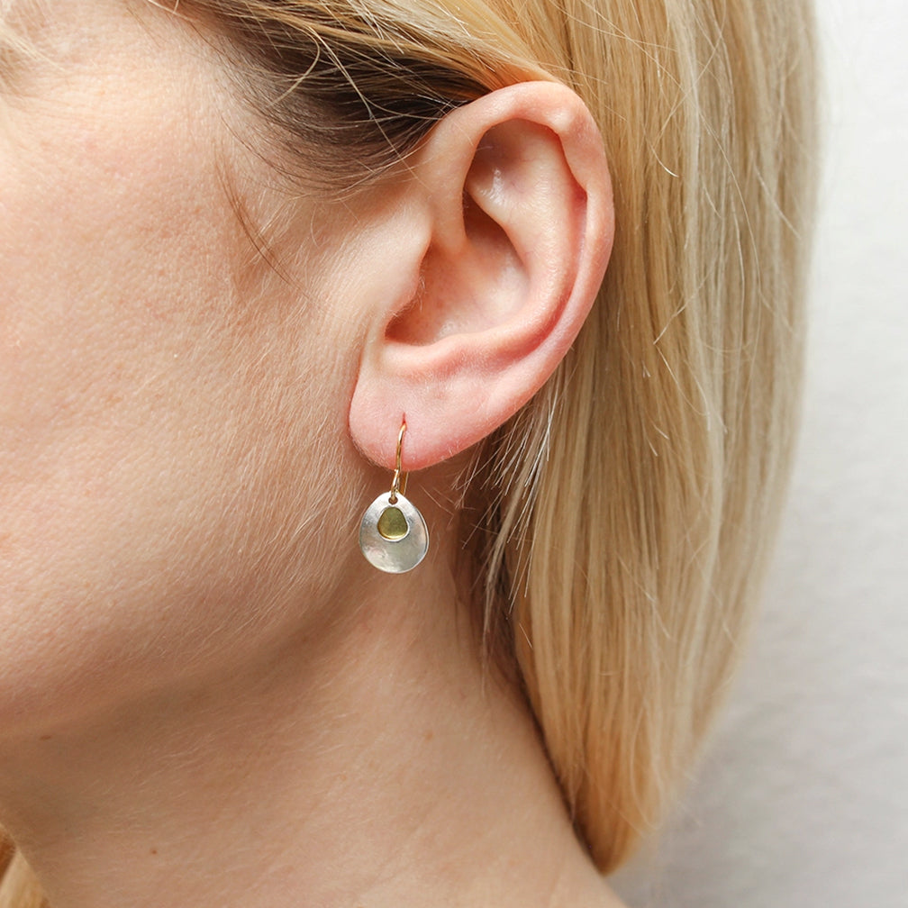 Marjorie Baer Wire Earrings: Mini Cutout Teardrop