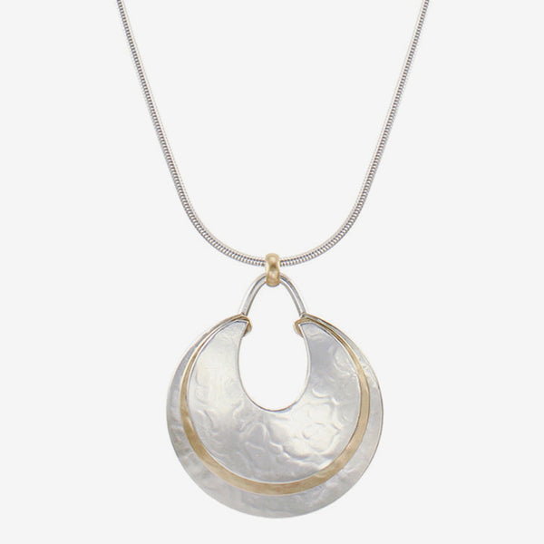 Marjorie Baer Necklace: Layered Crescents Long