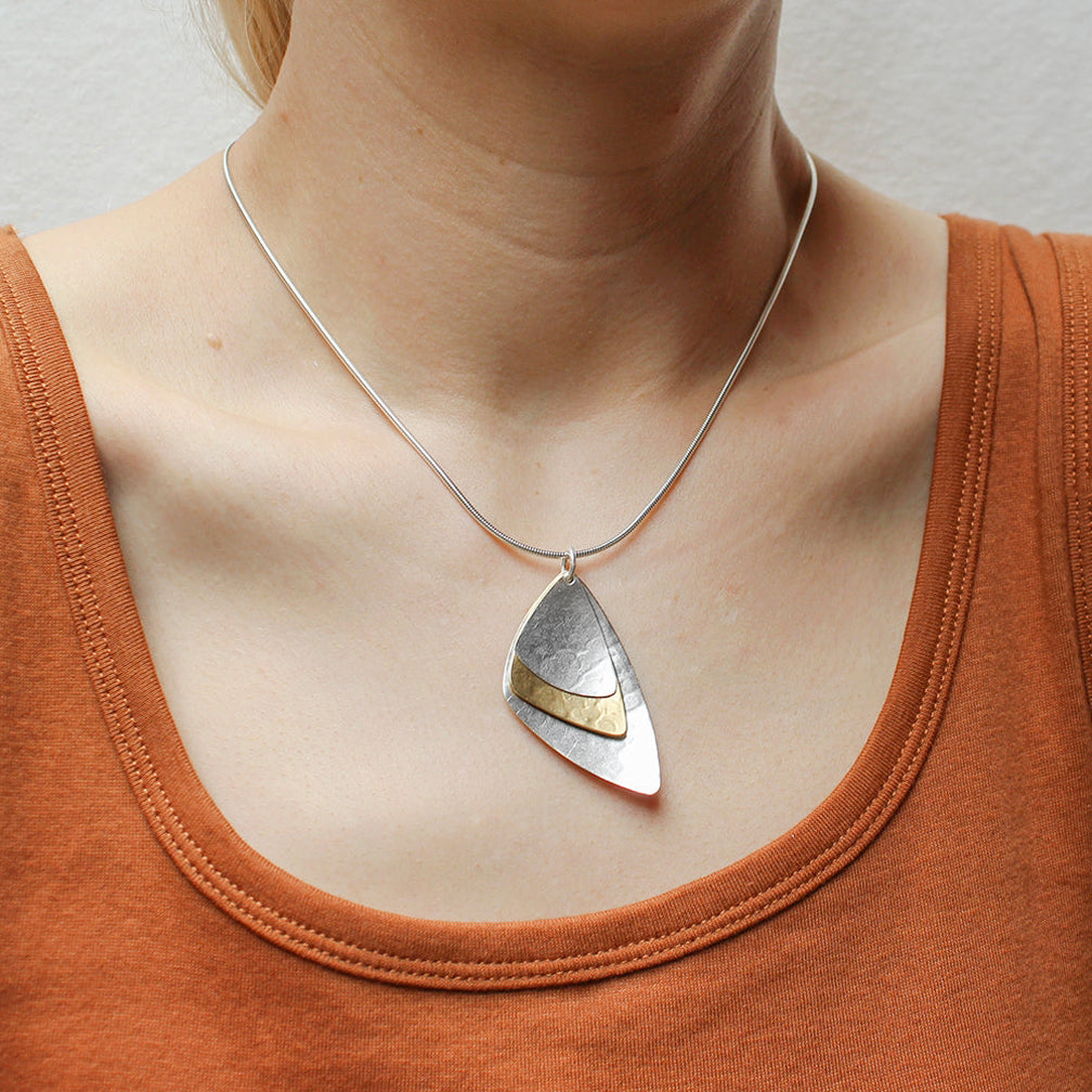 Marjorie Baer Necklace: Dished Triangles