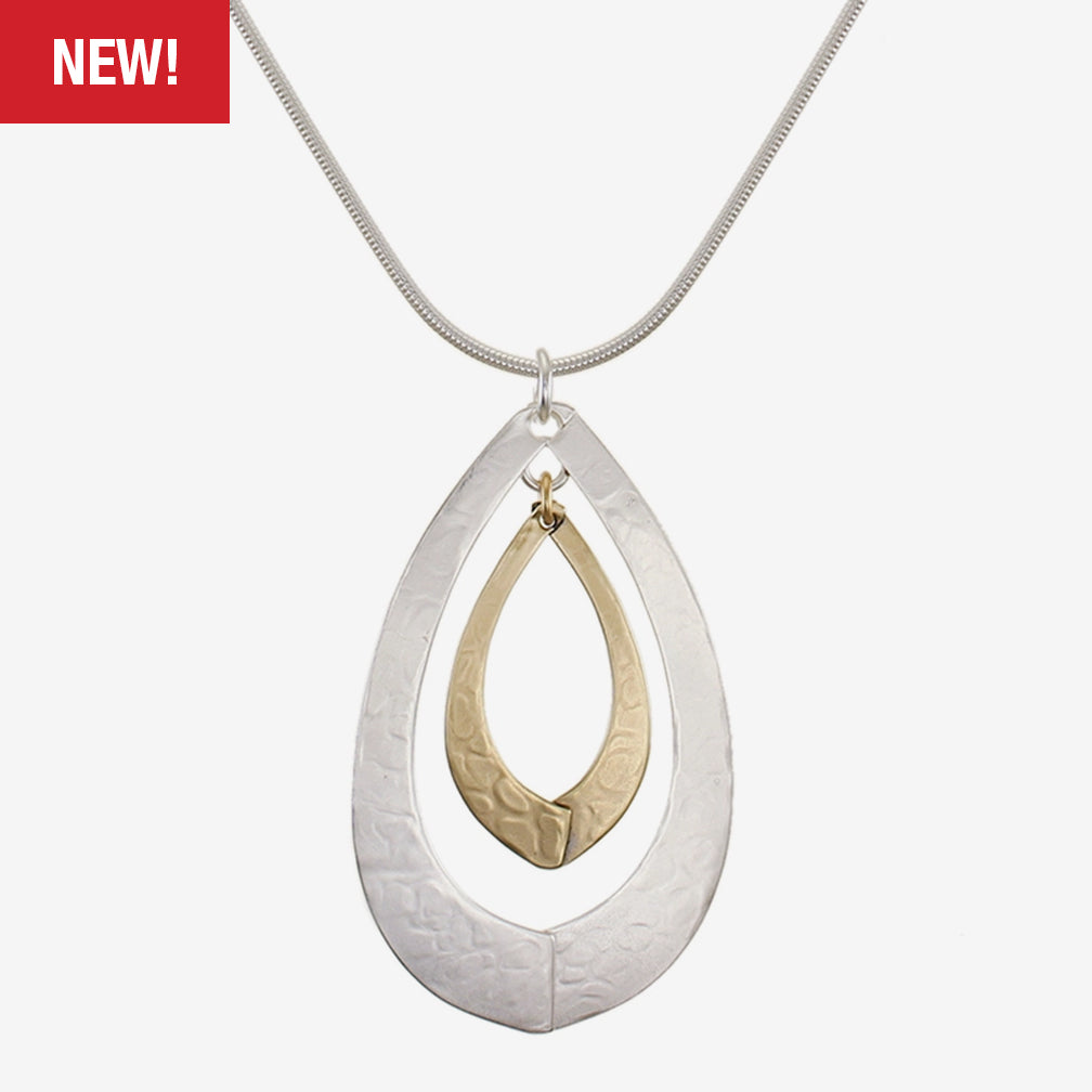 Marjorie Baer Necklace: Teardrop Swoops