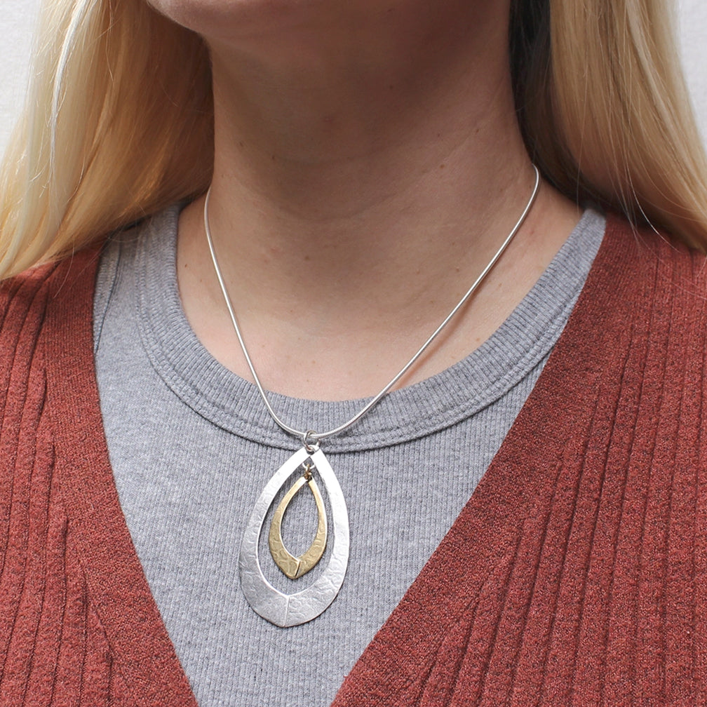 Marjorie Baer Necklace: Teardrop Swoops