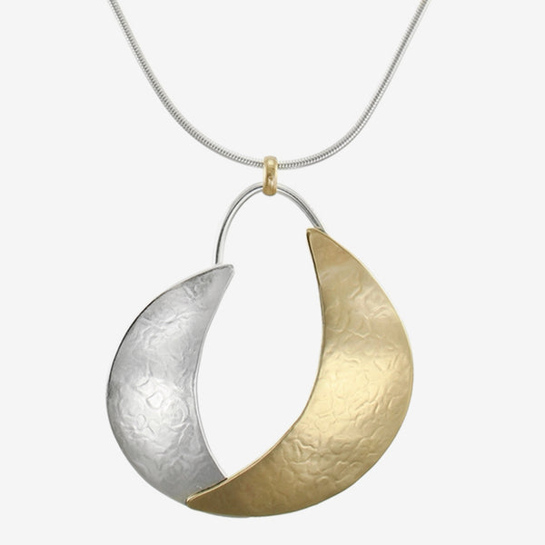 Marjorie Baer Necklace: Layered Crescents Long, Small & Large