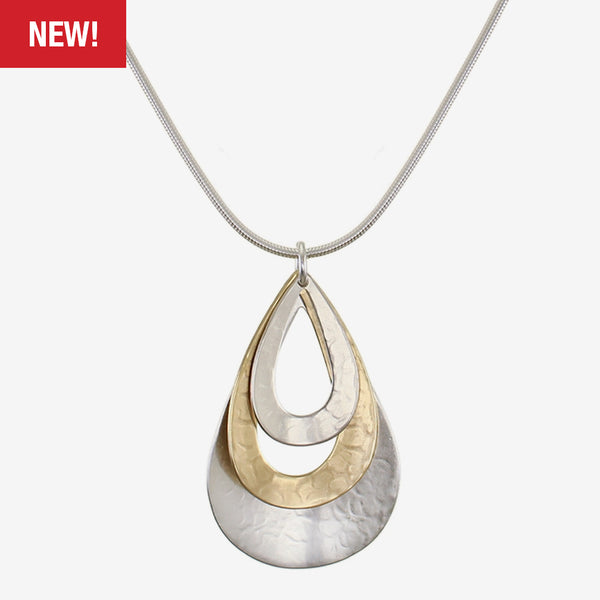 Marjorie Baer Necklace: Layered Teardrop Frames