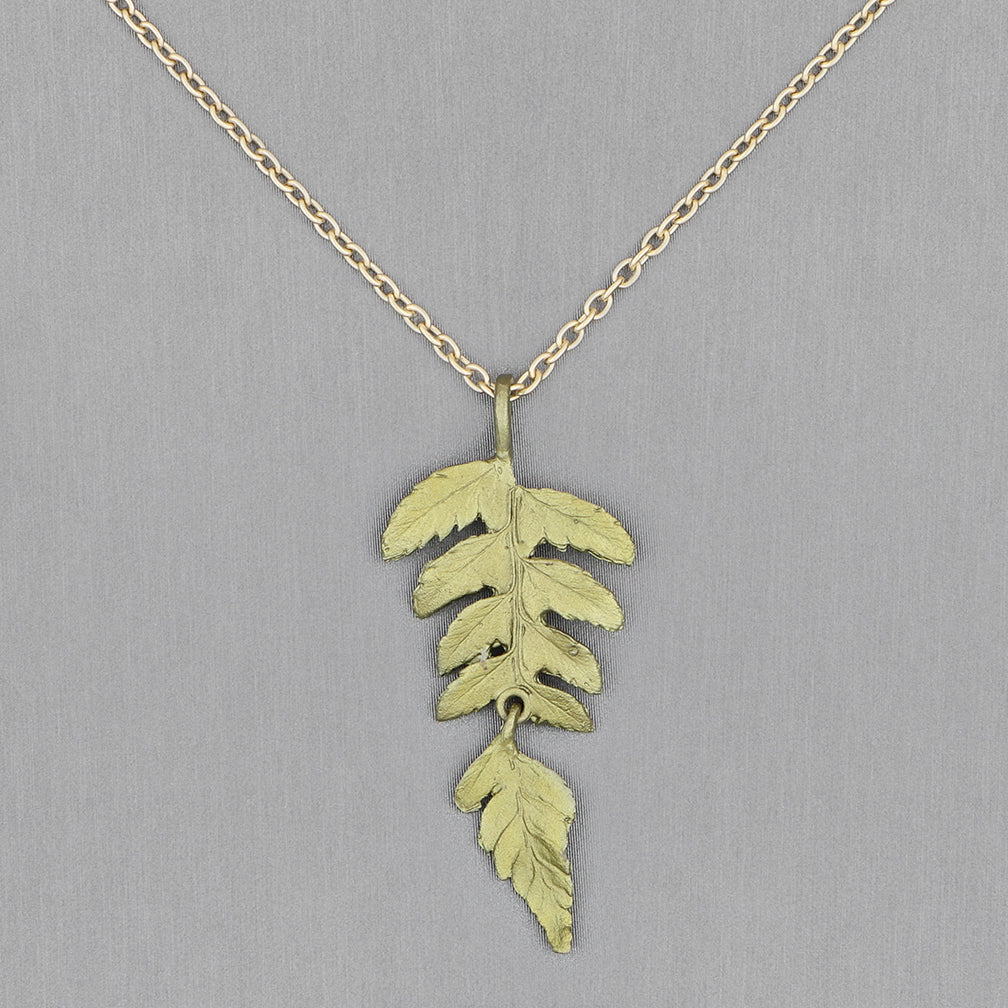 Michael Michaud Design: Fern Pendant, Large Single Leaf