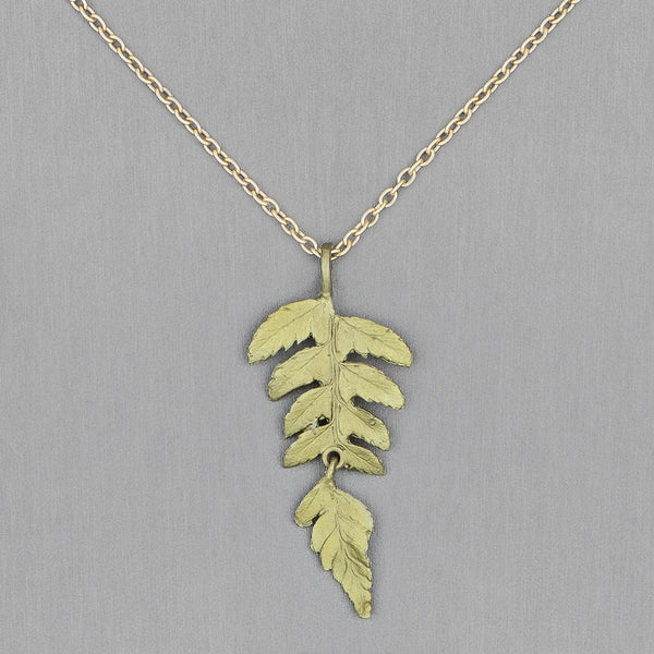 Michael Michaud Design: Fern Pendant, Large Single Leaf
