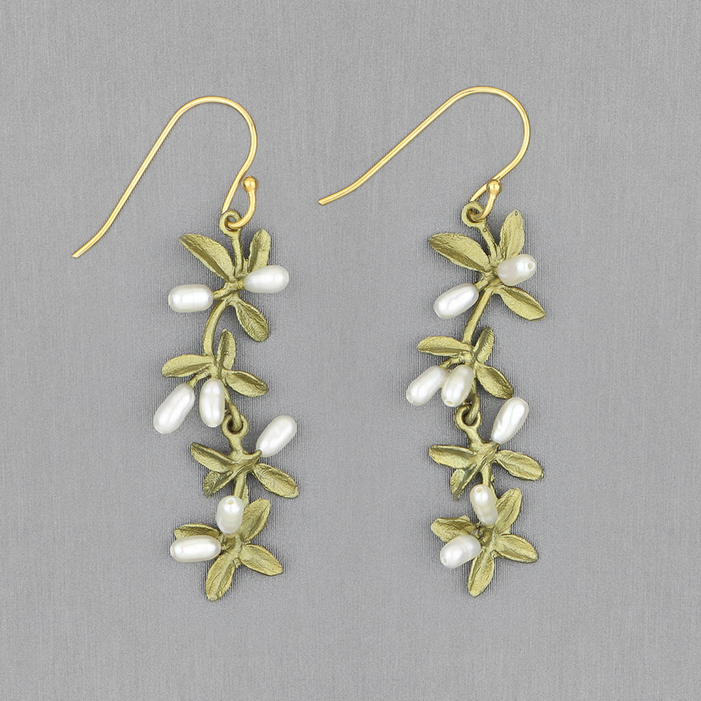 Michael Michaud Design: Flowering Thyme Earrings, Long Wire