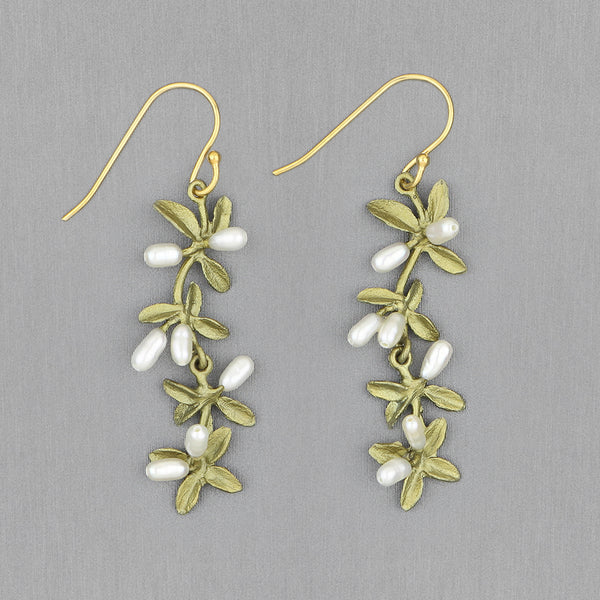 Michael Michaud Design: Flowering Thyme Earrings, Long Wire