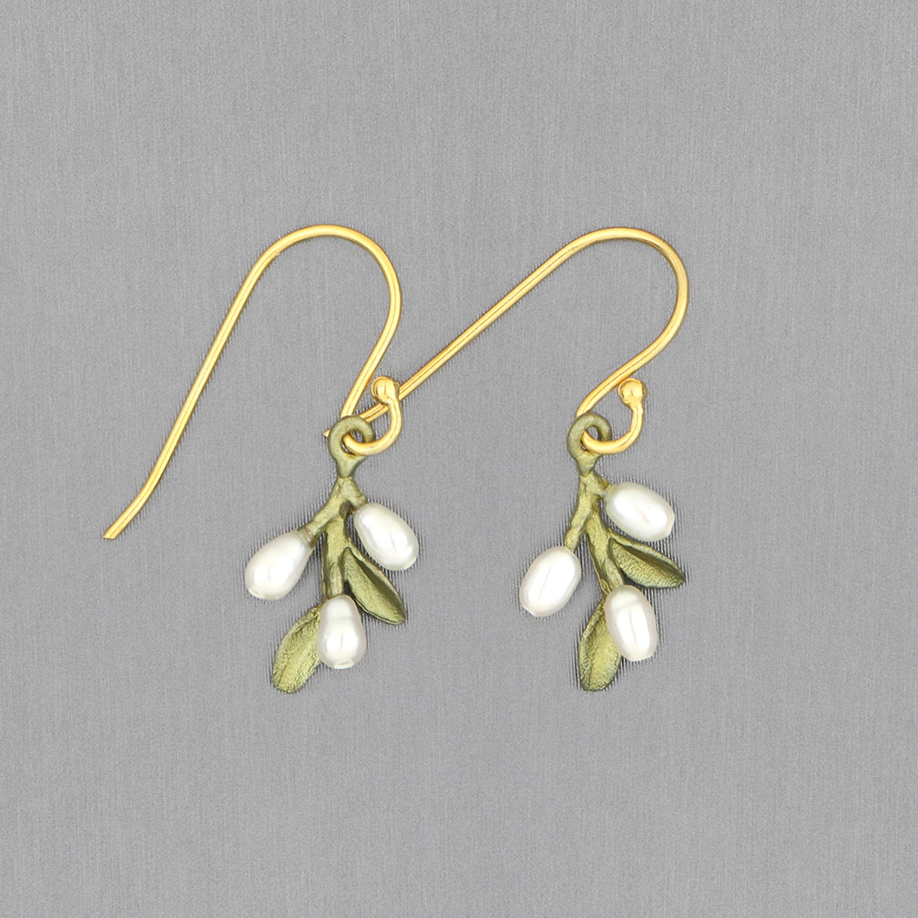 Michael Michaud Design: Flowering Thyme Earrings, Dainty Wire