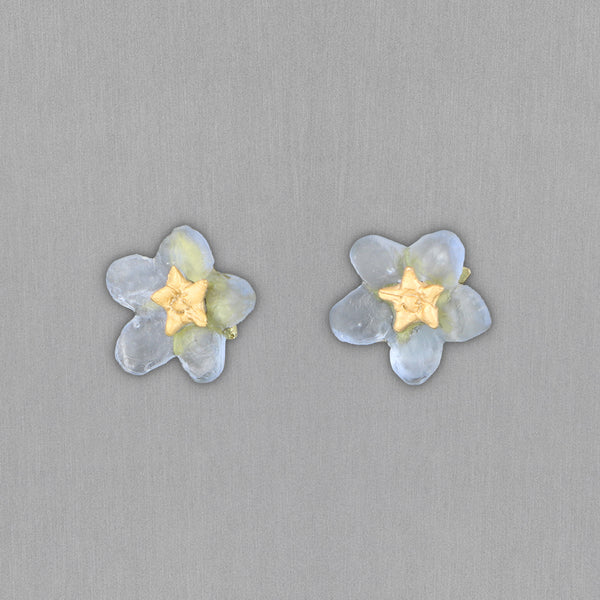 Michael Michaud Design: Forget Me Not Earrings, Single Flower Post