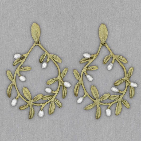 Michael Michaud Design: Garden Vine Earrings, Hoop