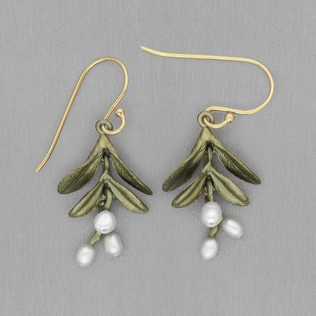 Michael Michaud Design: Garden Vine Earrings, Dainty Wire