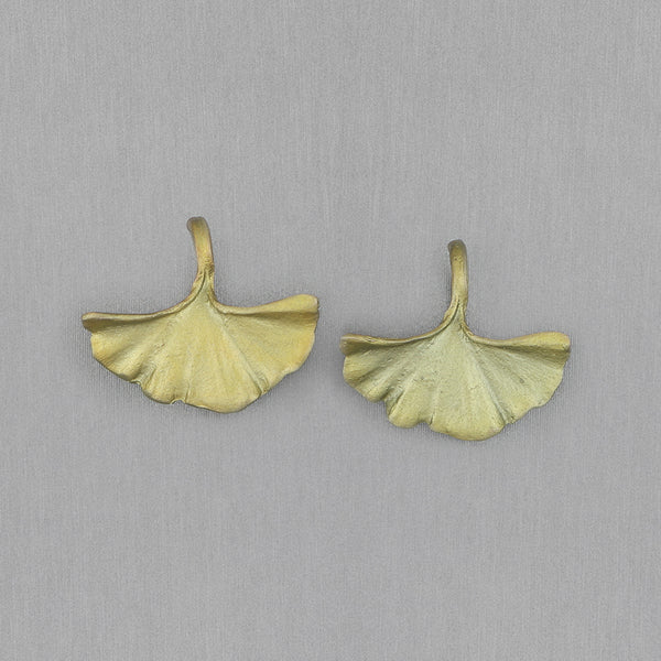 Michael Michaud Design: Ginkgo Earrings, Single Leaf Wire