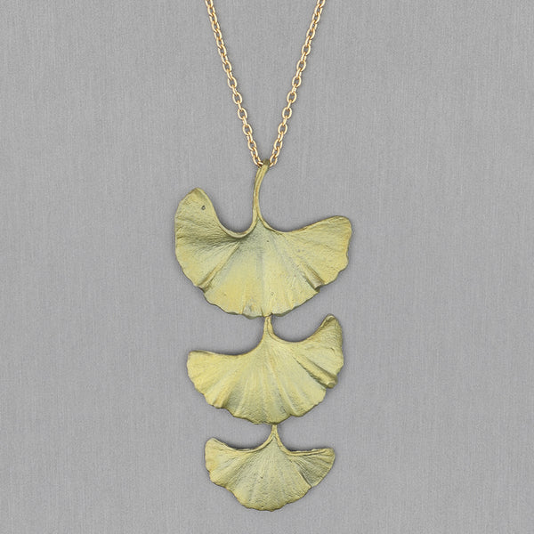 Michael Michaud Design: Ginkgo Pendant, Large Triple Drop