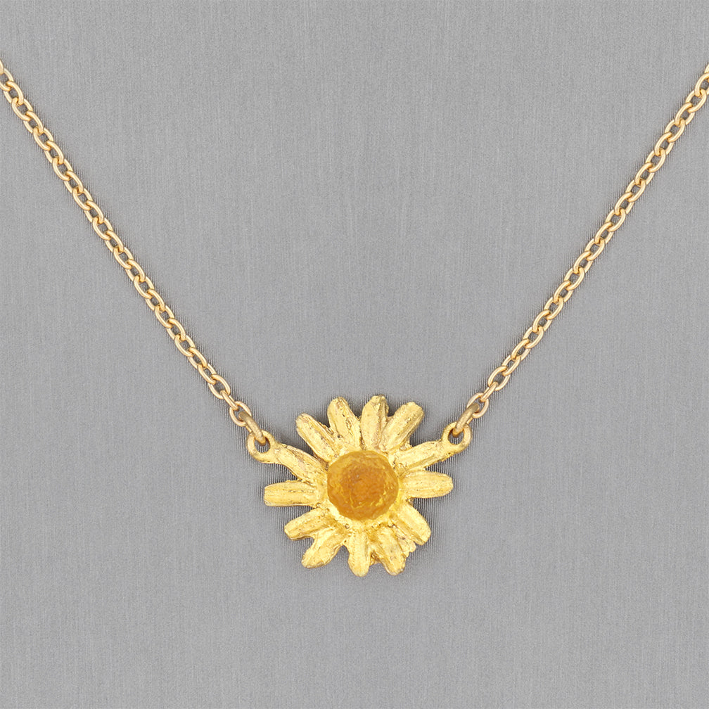 Michael Michaud Design: Golden Daisy Single Flower Pendant