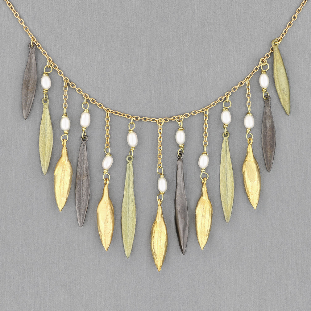 Michael Michaud Design: Leaf & Bud Necklace, Statement