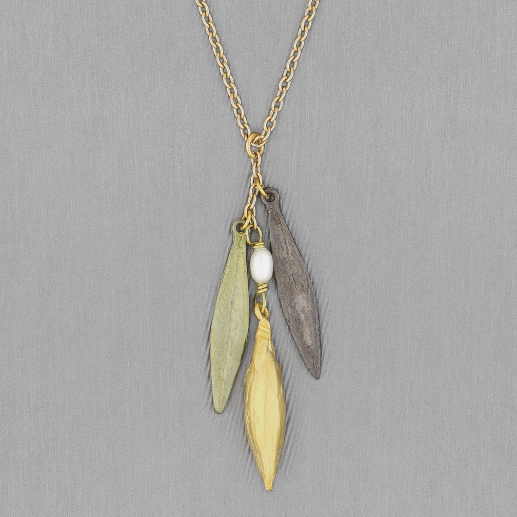 Michael Michaud Design: Leaf & Bud Pendant, Dainty