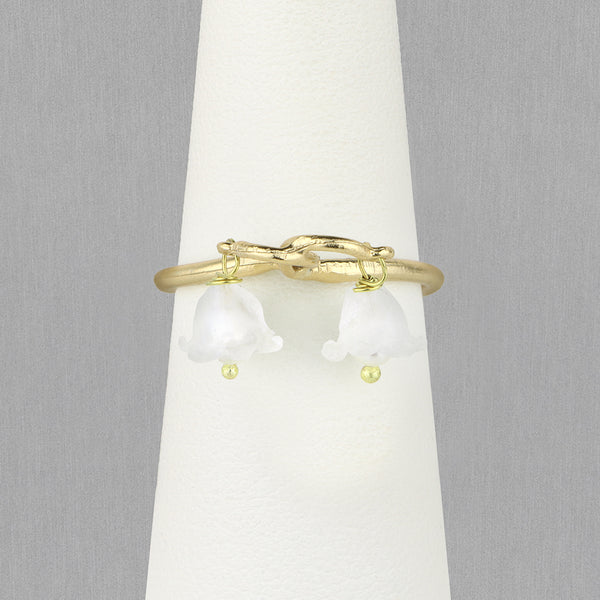 Michael Michaud Design: Lily of the Valley Double Pearl Ring