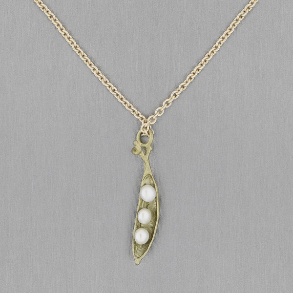 Michael Michaud Design: Pea Pod Petite 3 Pearl Pendant