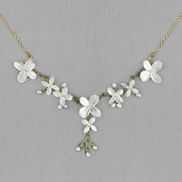 Michael Michaud Design: White Hydrangea Necklace
