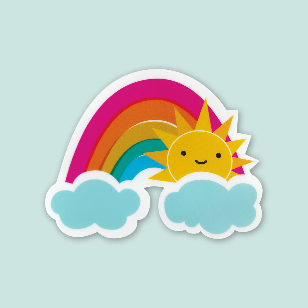 Night Owl Paper Goods Birthday Card: Sunny Rainbow