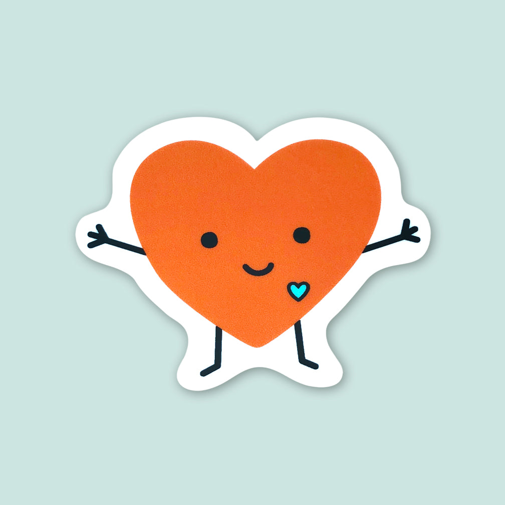 Night Owl Paper Goods Love Card: Happy Heart