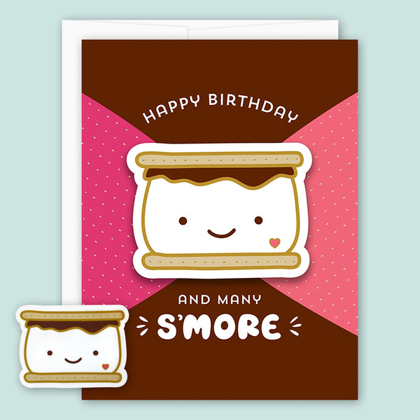 Night Owl Paper Goods Birthday Card: S'more
