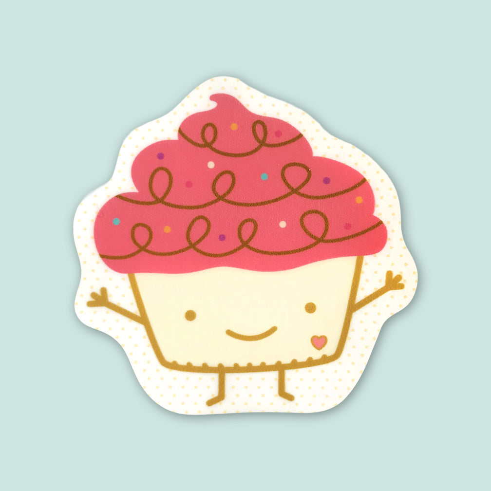 Night Owl Paper Goods Birthday Card: Sweet Cupcake