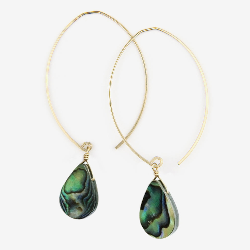 Noon Designs: Earrings: Core Collection, Abalone Shell