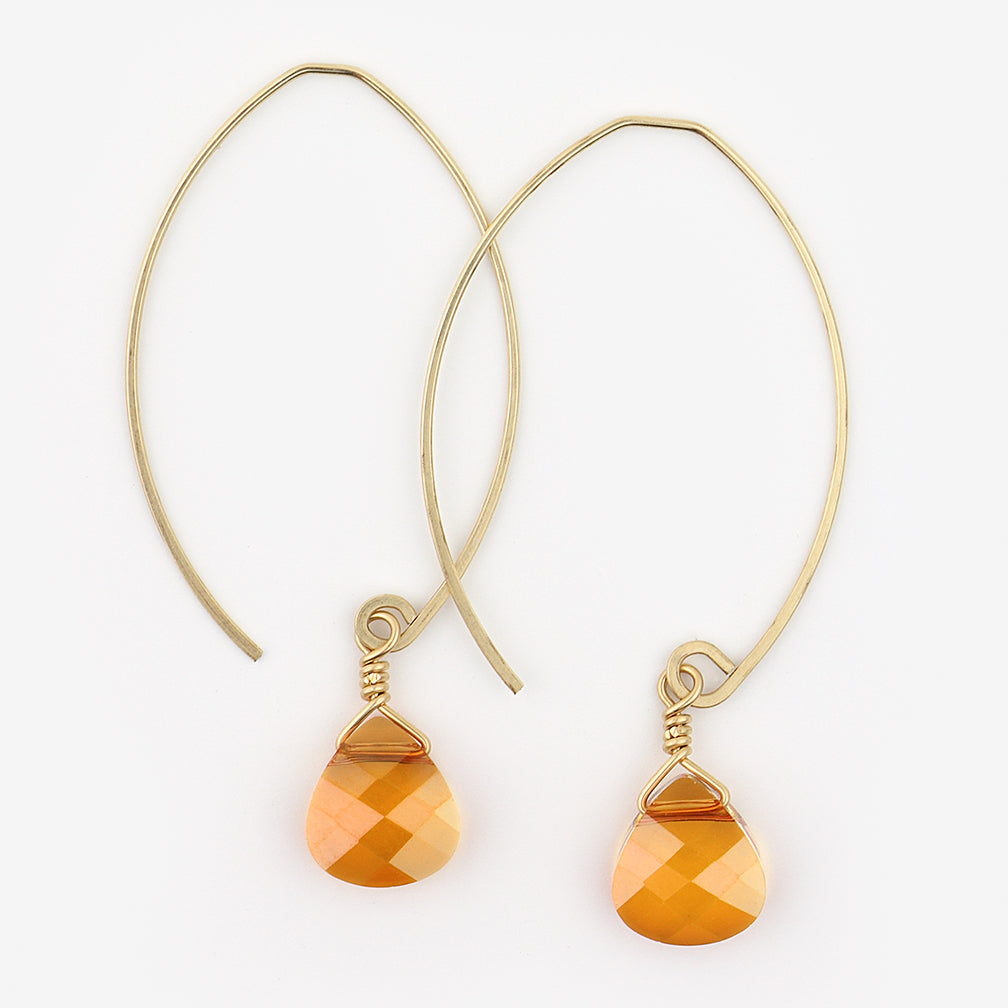 Noon Designs: Earrings: Mini Swarovski, Poppy