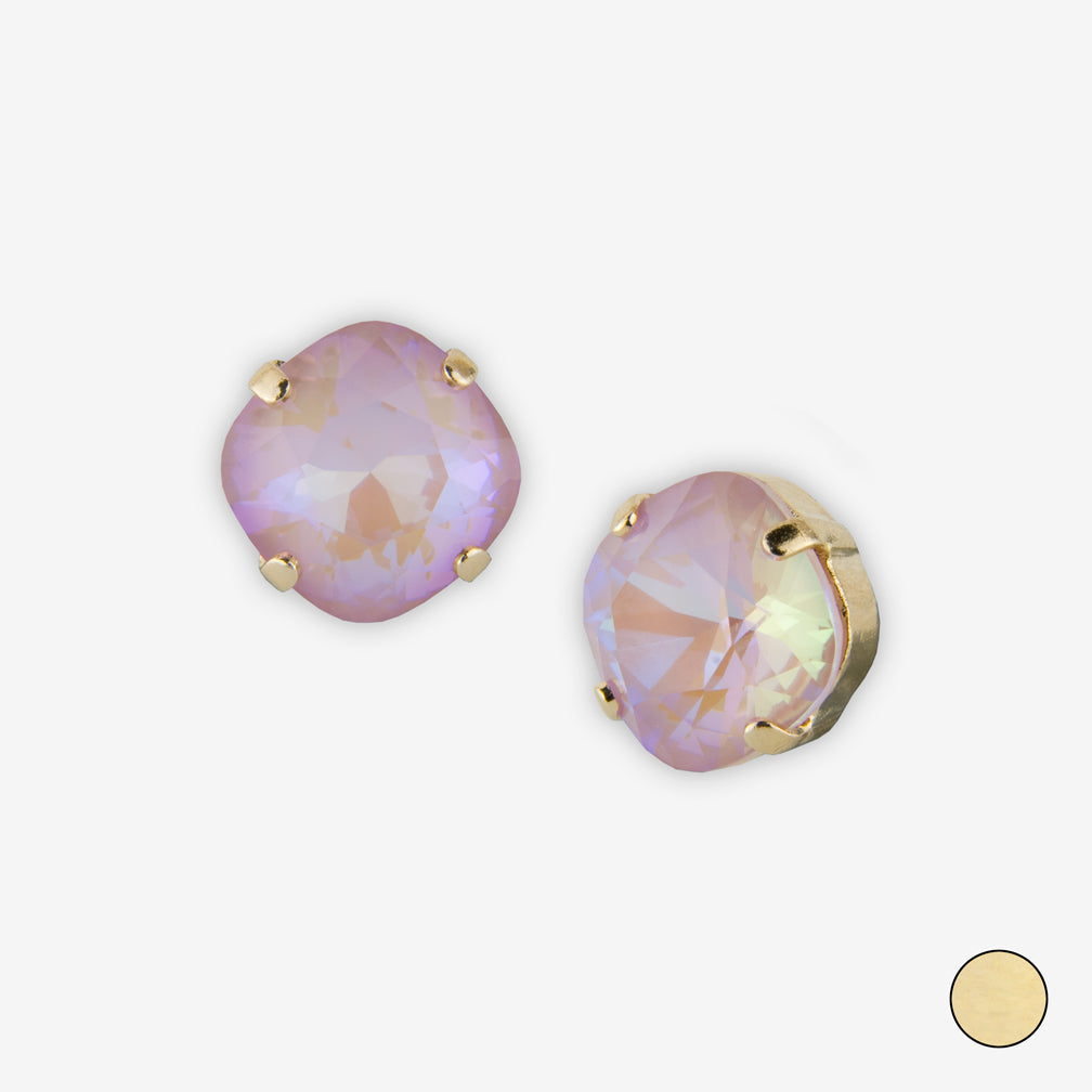 Noon Designs: Earrings: Small Dazzling Stud, Ballerina Pink