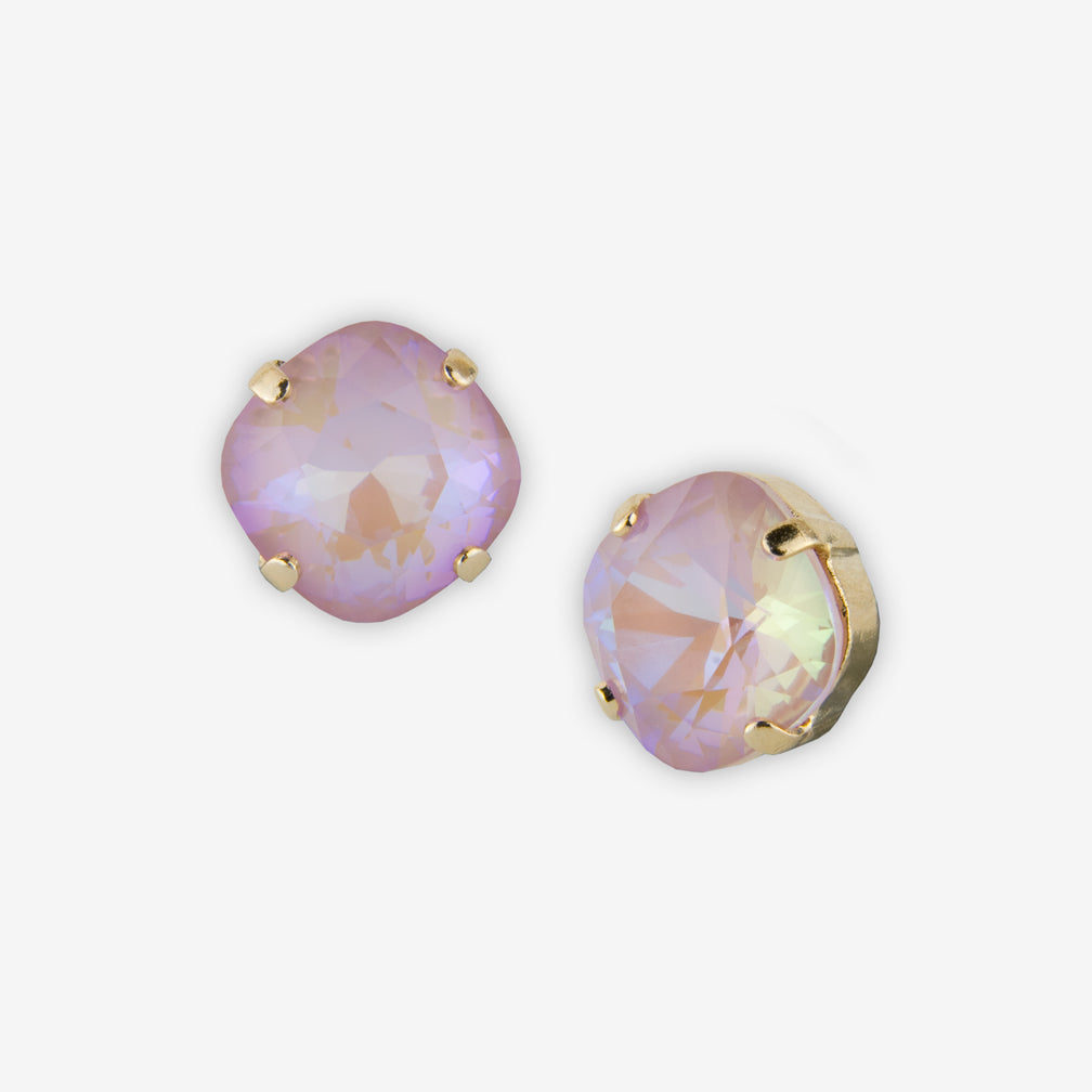 Noon Designs: Earrings: Small Dazzling Stud, Ballerina Pink